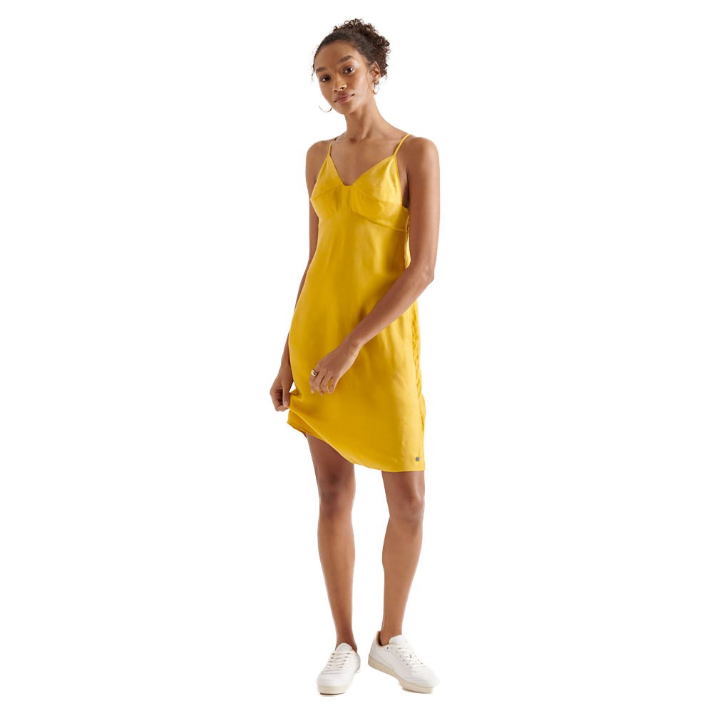 Платье Superdry Cupro Cami, желтый