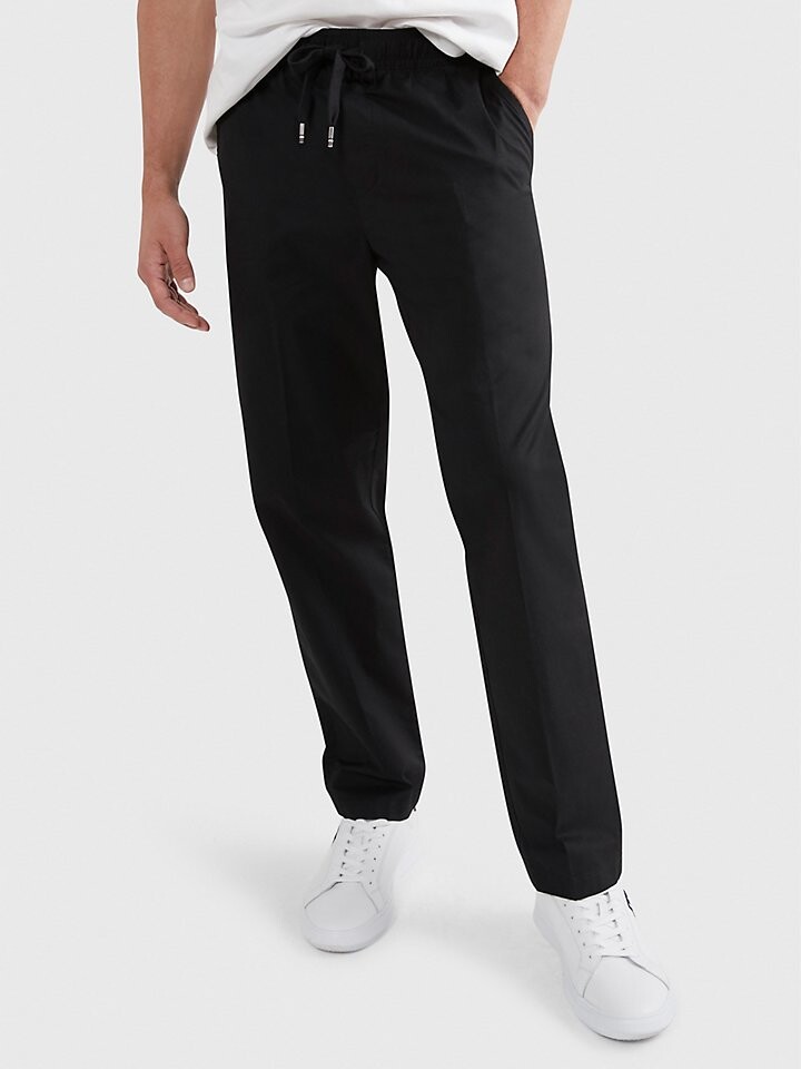 

Брюки из однотонного твила с кулиской Tommy Hilfiger