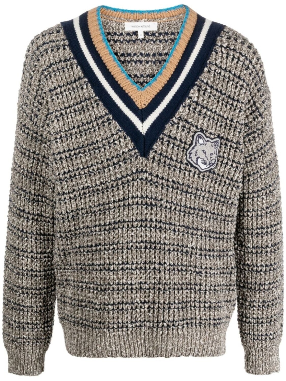 

Maison Kitsuné джемпер с нашивкой Fox, черный