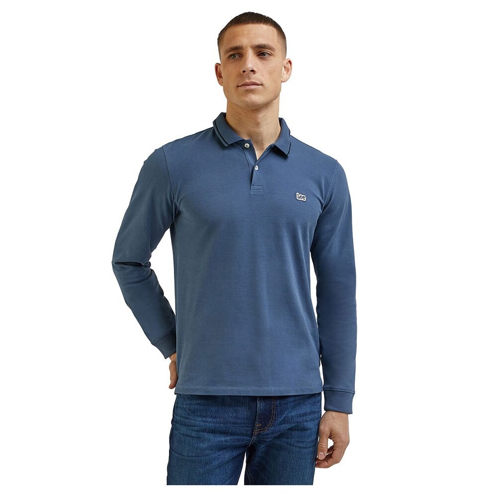 

Поло с длинным рукавом Lee Ls Pique Polo, синий