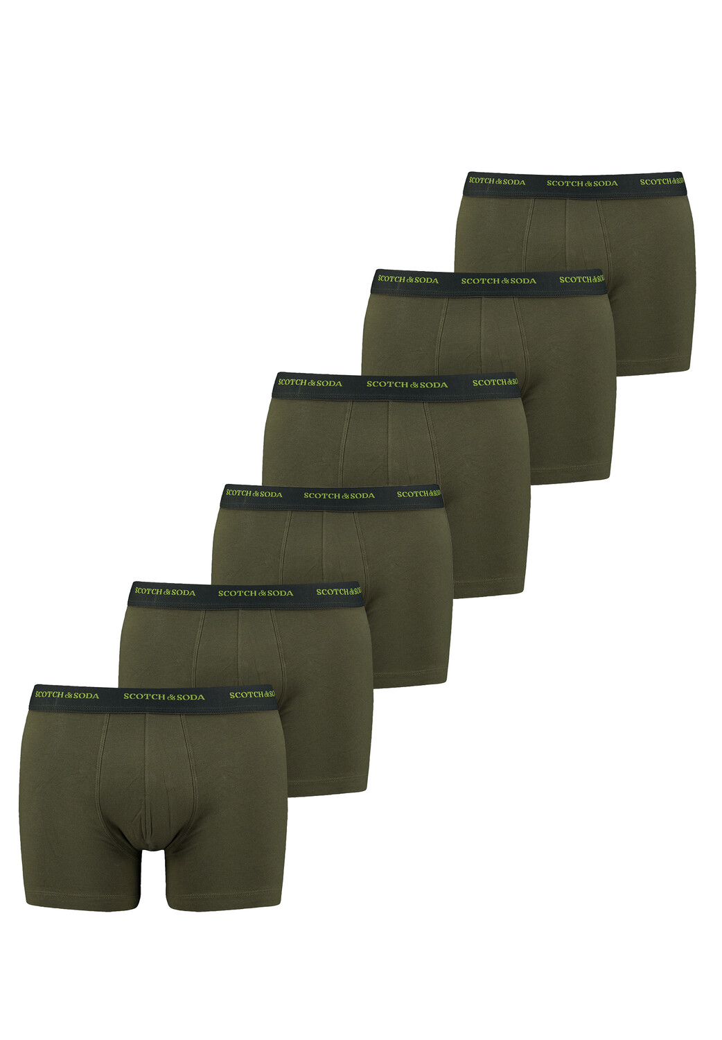 

Боксеры Scotch & Soda s SCSO Men Base Logo 6 шт, оливковый