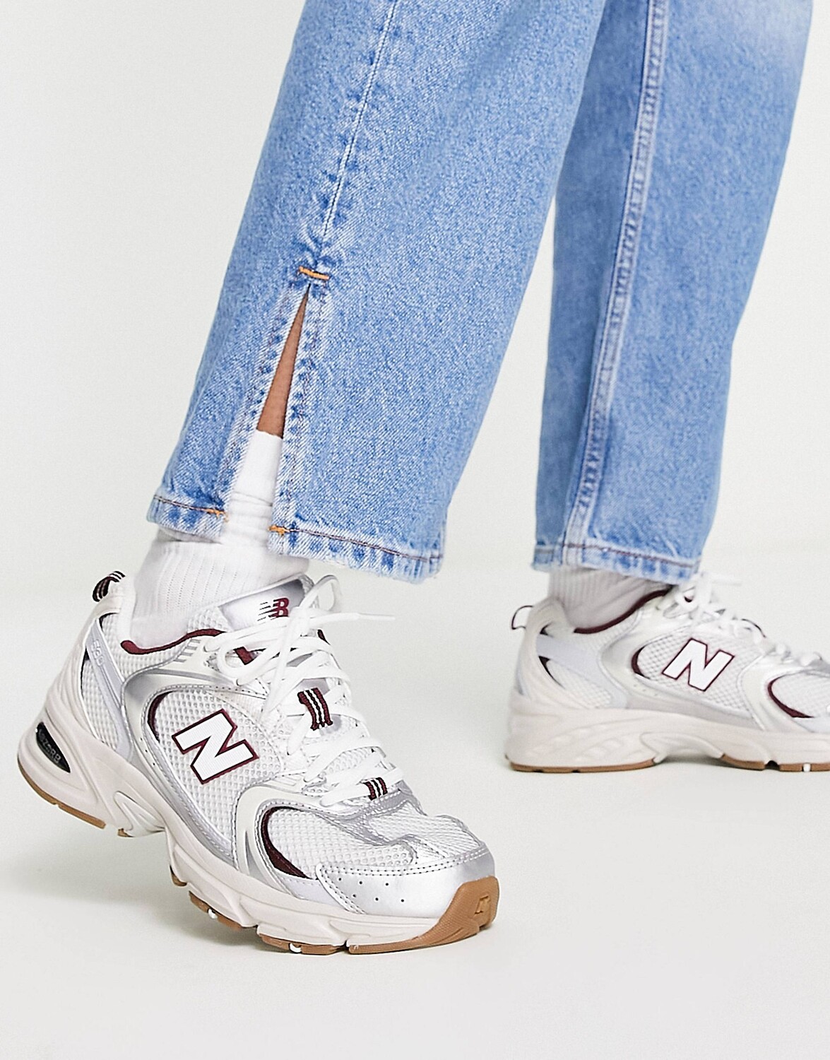 

Кроссовки New Balance 530, белый/бордовый