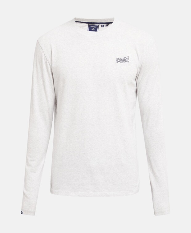 

Топ с длинными рукавами Superdry, светло-серый