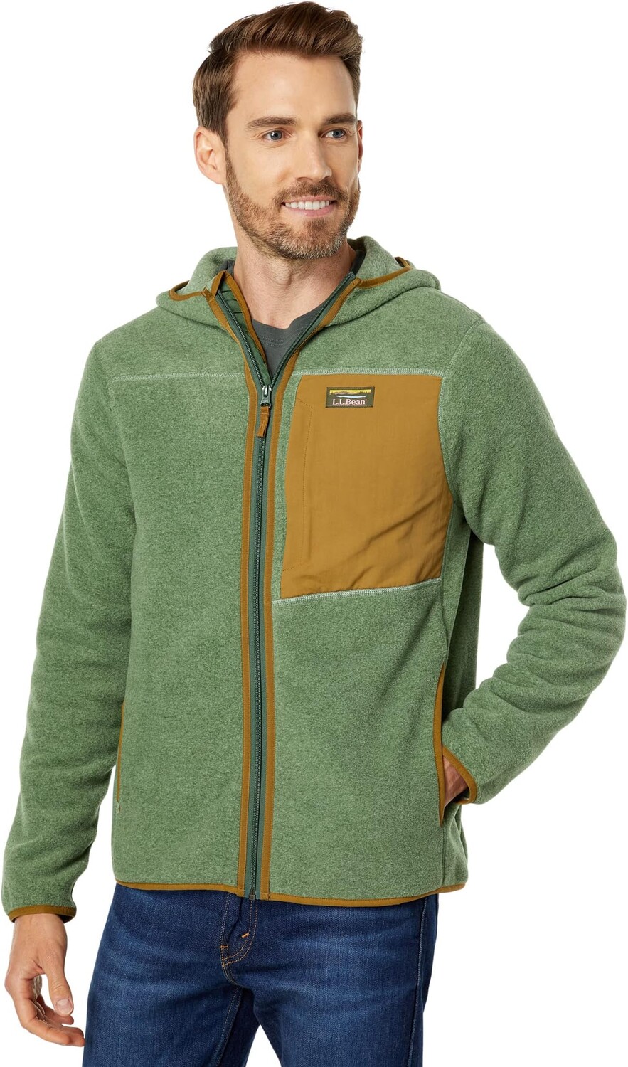 

Толстовка Mountain Classic Fleece Hoodie Regular L.L.Bean, цвет Rain Forest