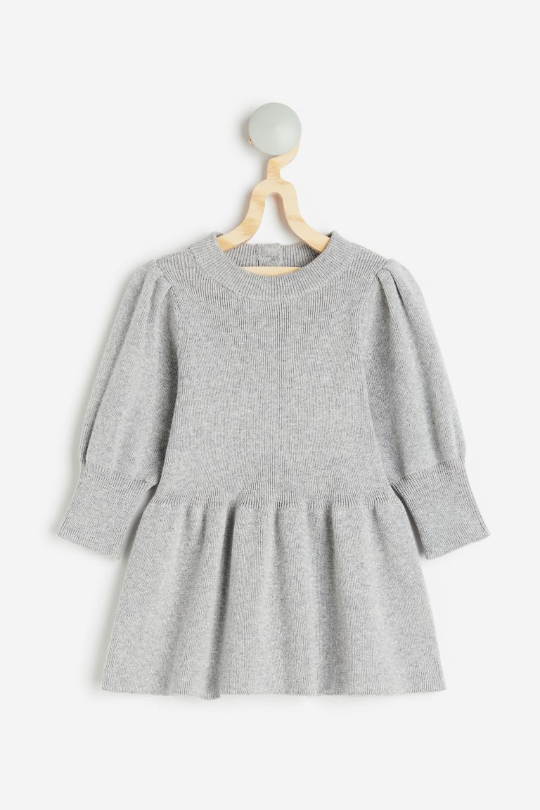 Трикотажное платье H&M, серый