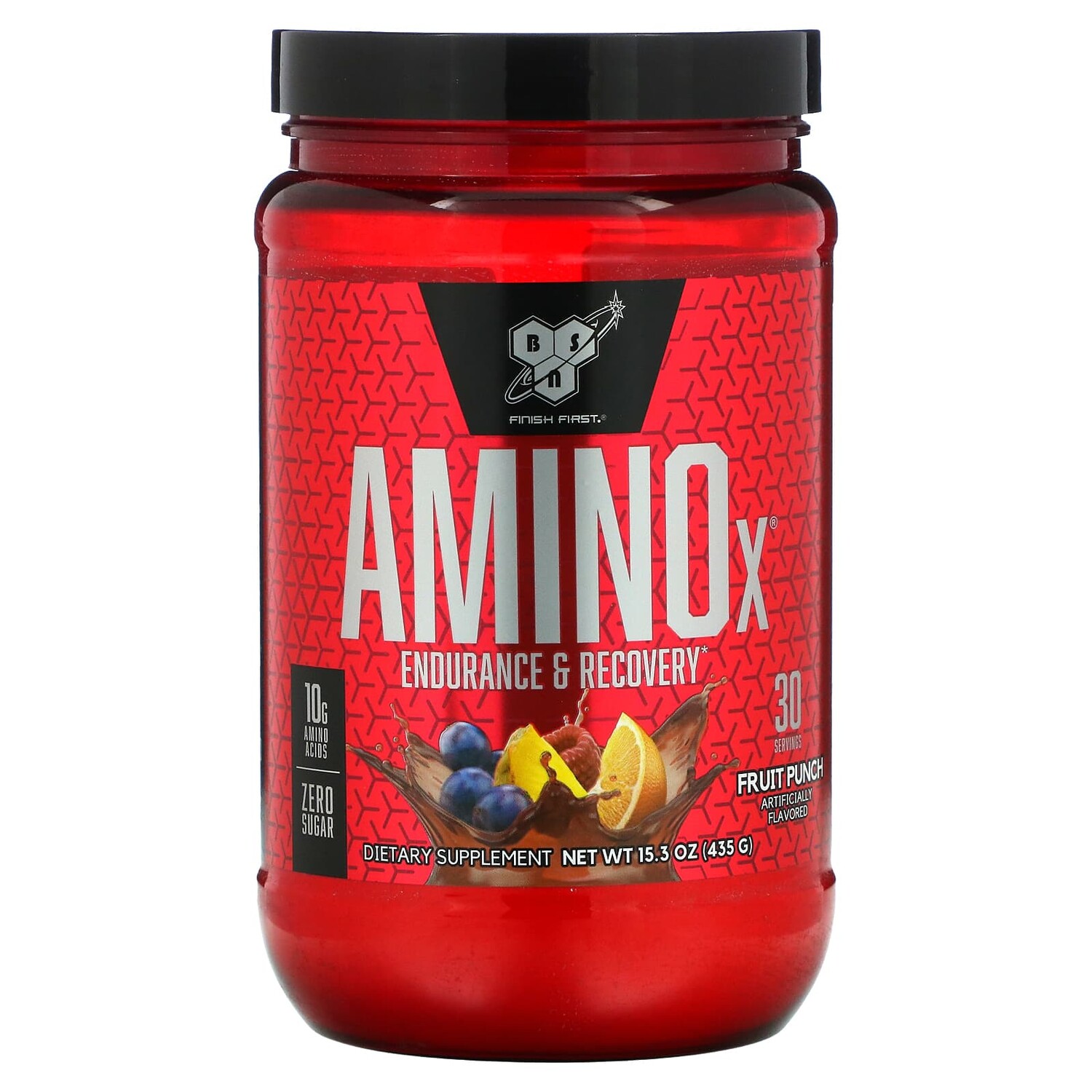 

AminoX, выносливость и восстановление, фруктовый пунш, 435 г (15,3 унции), BSN