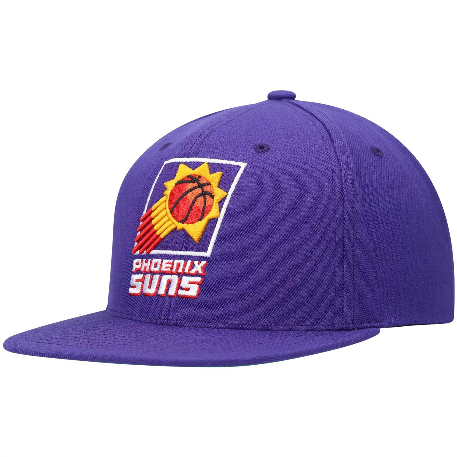 Мужская фиолетовая кепка Mitchell & Ness Phoenix Suns Hardwood Classics Team Ground 2.0 Snapback