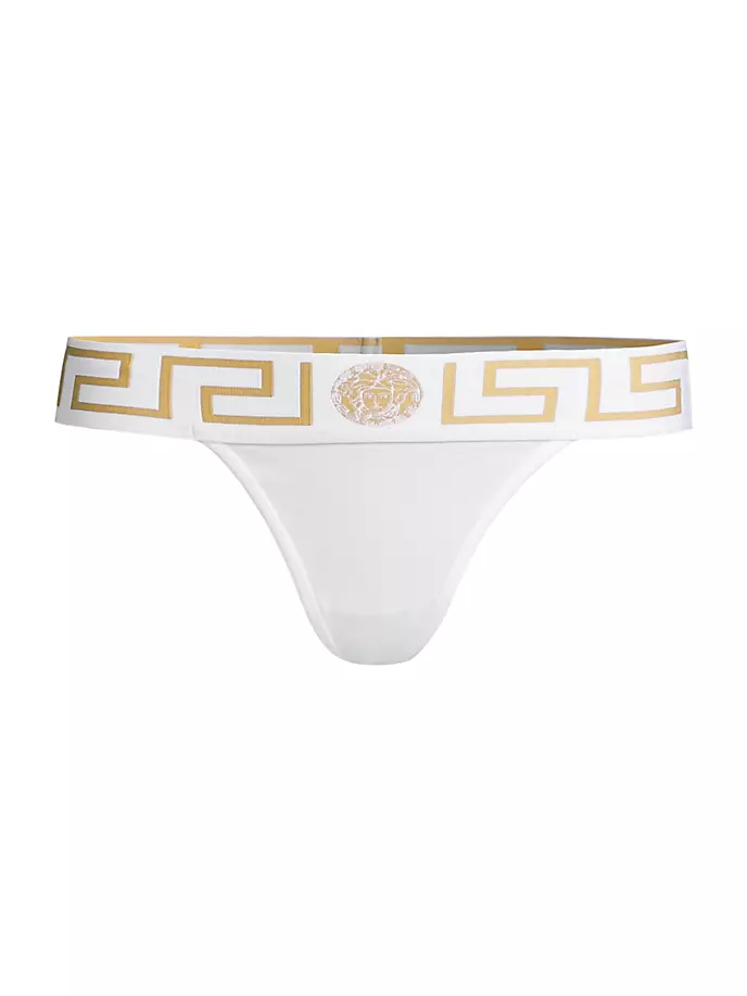 

Стринги Greca Border Versace, белый