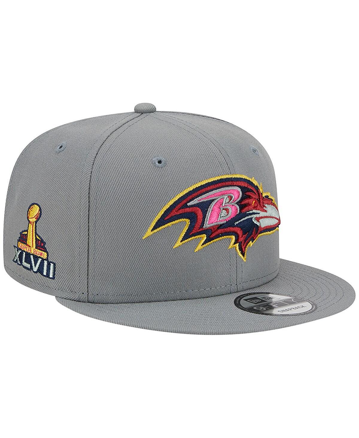 

Мужская серая бейсболка Baltimore Ravens Color Pack Multi 9FIFTY Snapback New Era