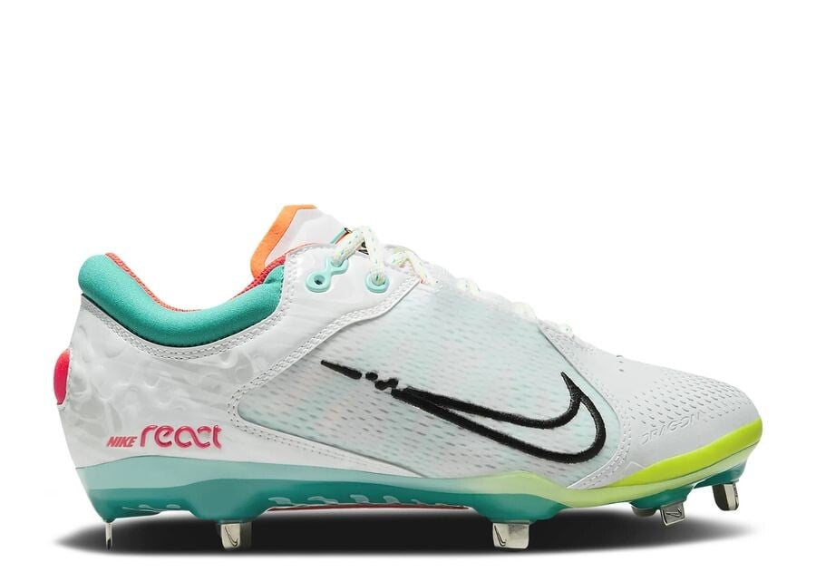 

Кроссовки Nike Wmns Hyperdiamond 4 Elite, цвет White Turbo Green