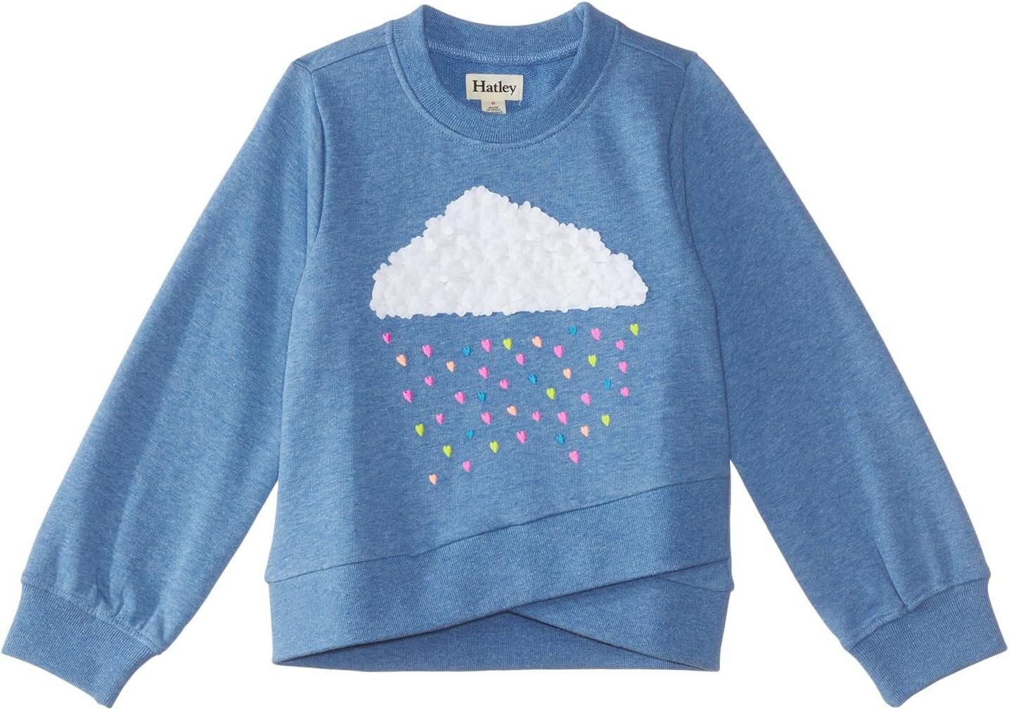 

Толстовка Hatley Heart Cloud Crossover Pullover, синий