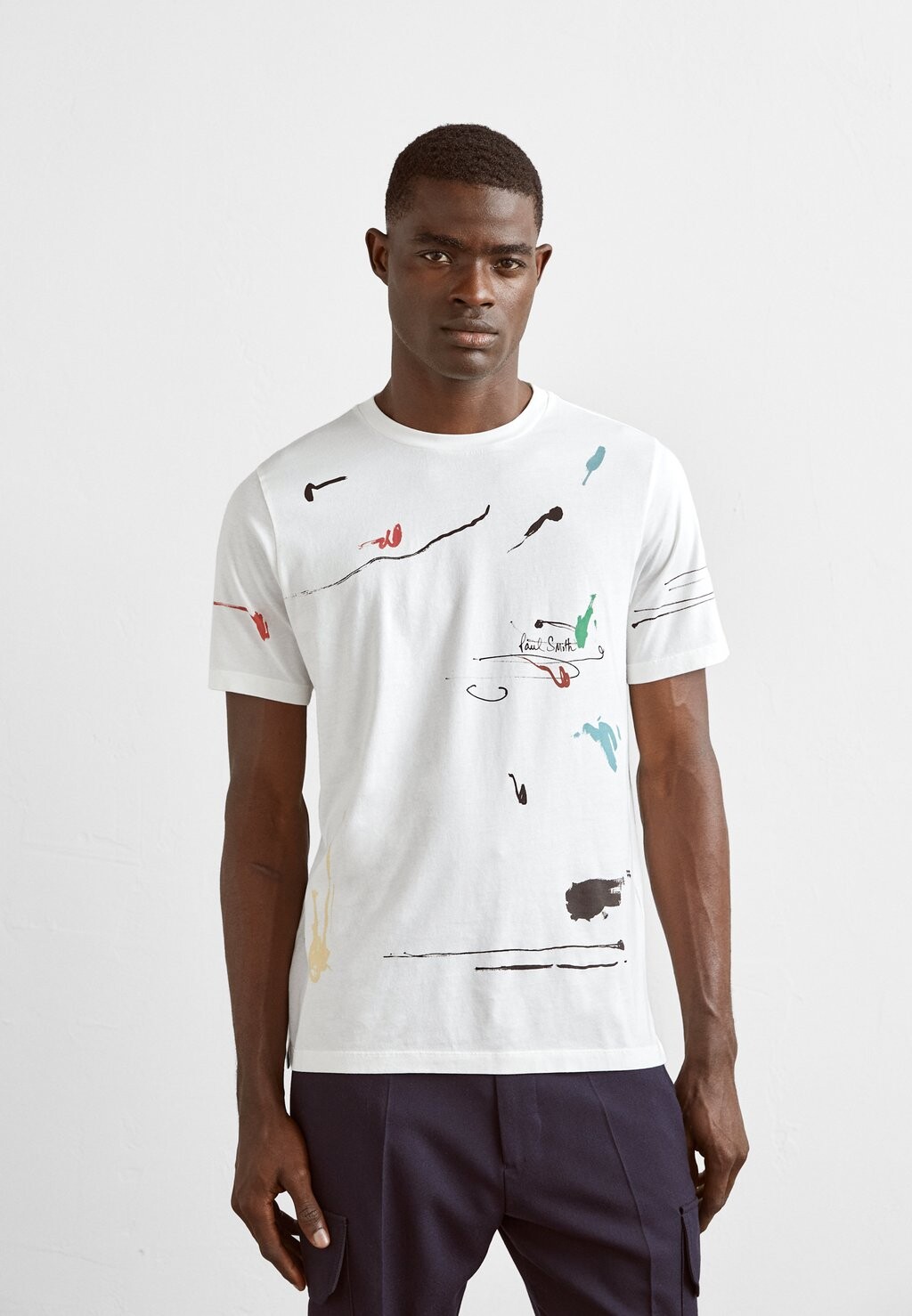 

Футболка с принтом Paul Smith, белый