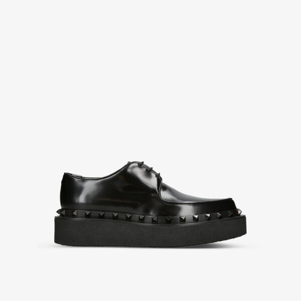 

Кожаные туфли дерби Rockstud с заклепками Valentino Garavani, черный