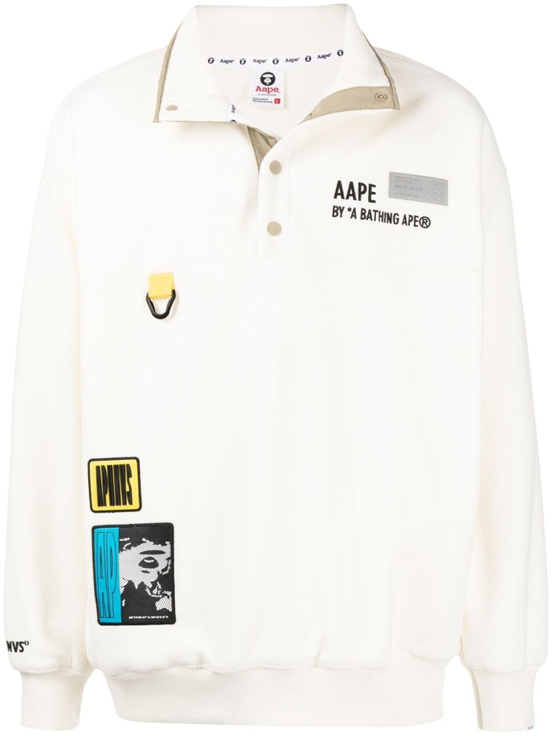 

Толстовка с нашивками AAPE BY *A BATHING APE, белый