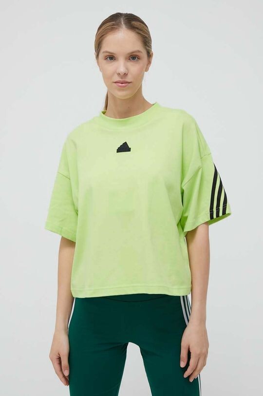 

Футболка Adidas из хлопка adidas, зеленый