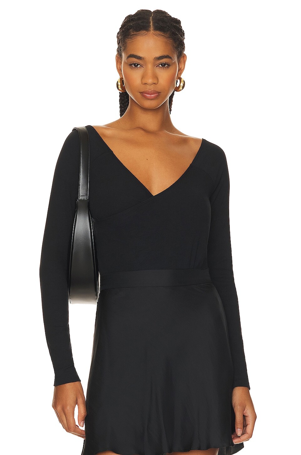 

Боди Skin Nora Surplice, черный
