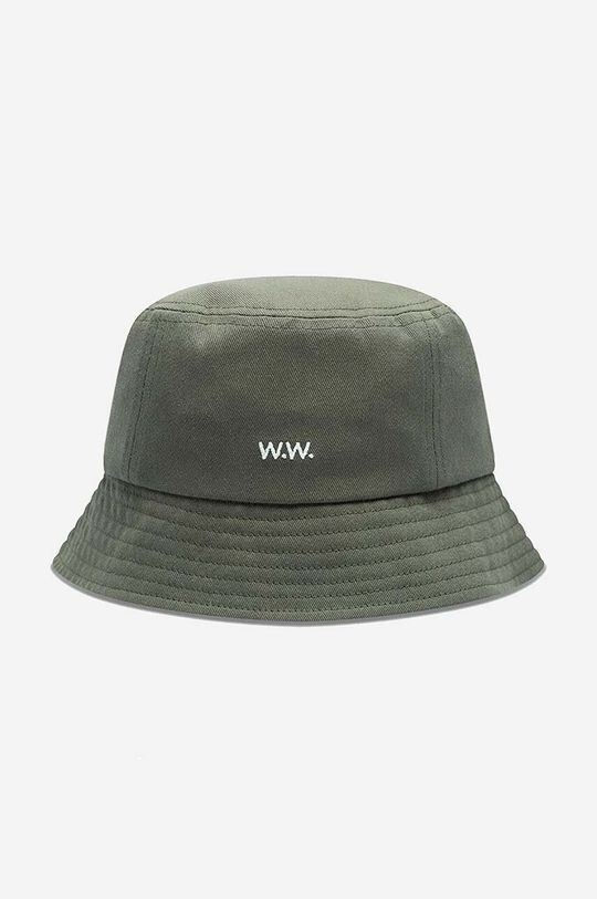 

Кепка Ossian Bucket Hat хлопковая 12240817-7083 ЧЕРНАЯ Wood Wood, зеленый