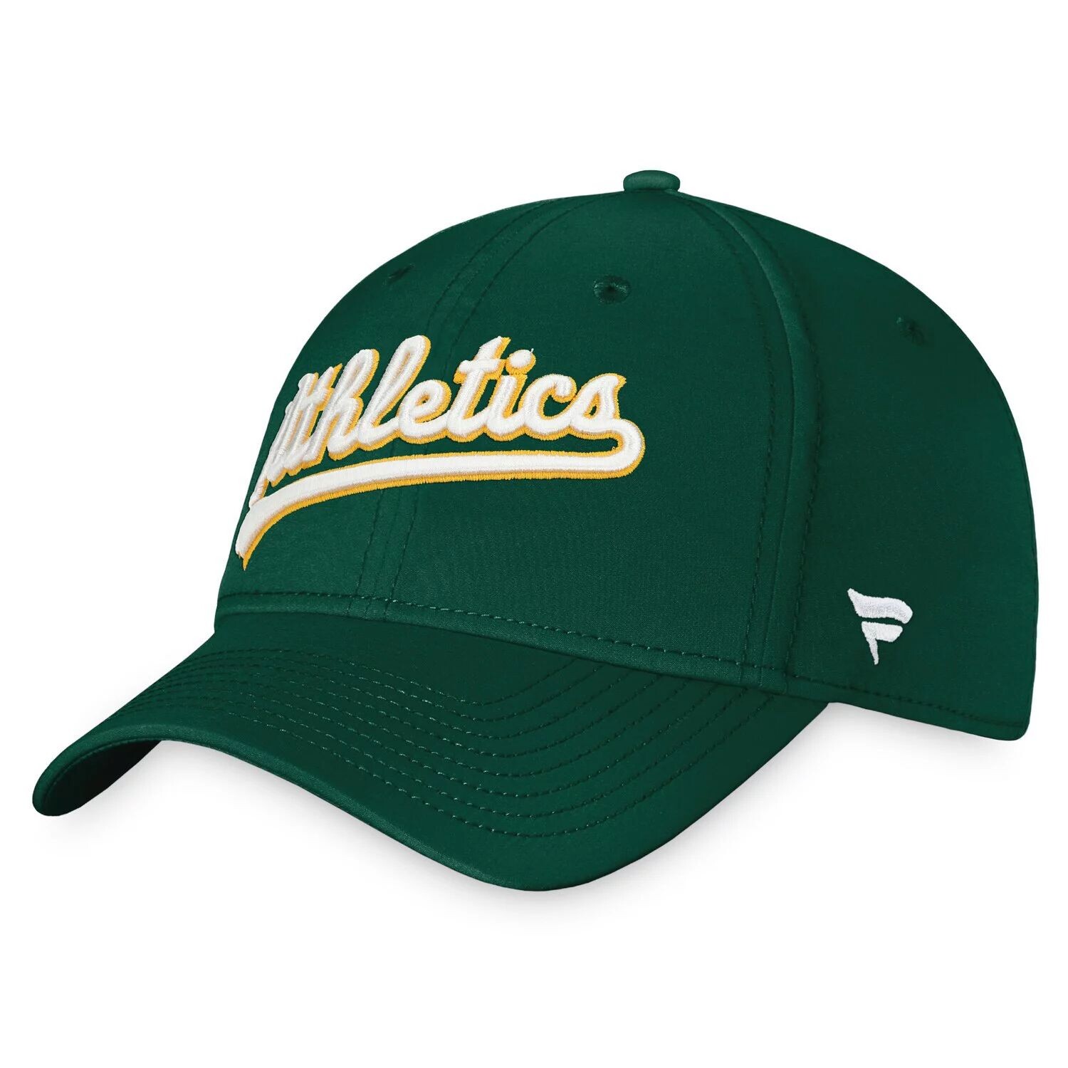 

Зеленая мужская кепка Fanatics с логотипом Oakland Athletics Core Flex