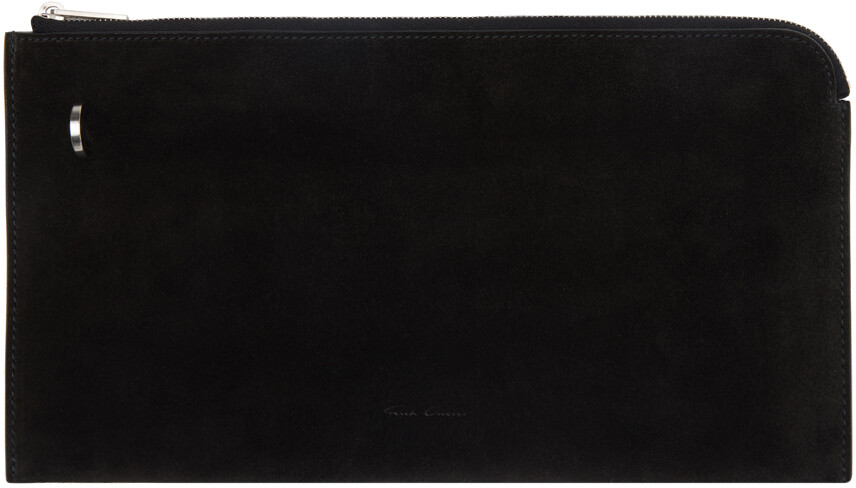 

Черный кошелек-конверт с приглашениями Rick Owens, цвет Black