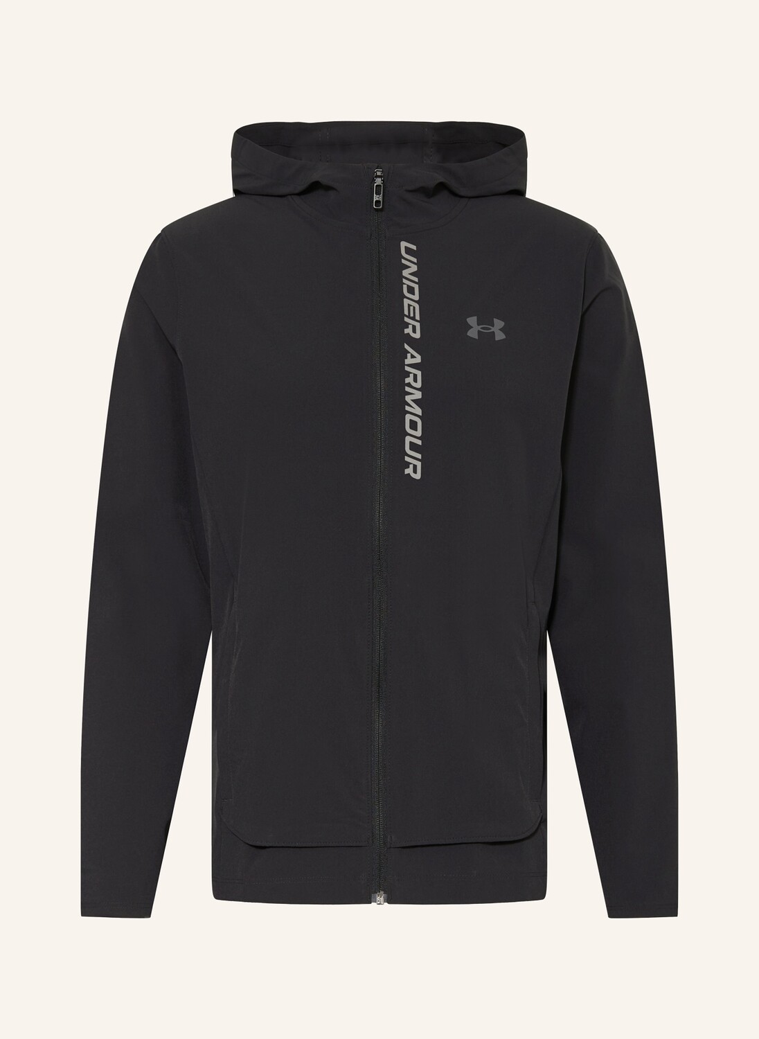 

Беговая куртка outrun the storm UNDER ARMOUR, черный