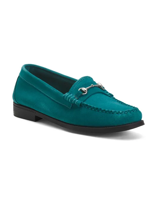 

Замшевые лоферы Lianna Bit Weejun Gh Bass, цвет Teal