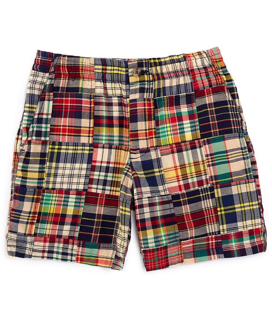 

Шорты из мадраса Polo Ralph Lauren Big Boys 8–20 Prepster в стиле пэчворк, мультиколор