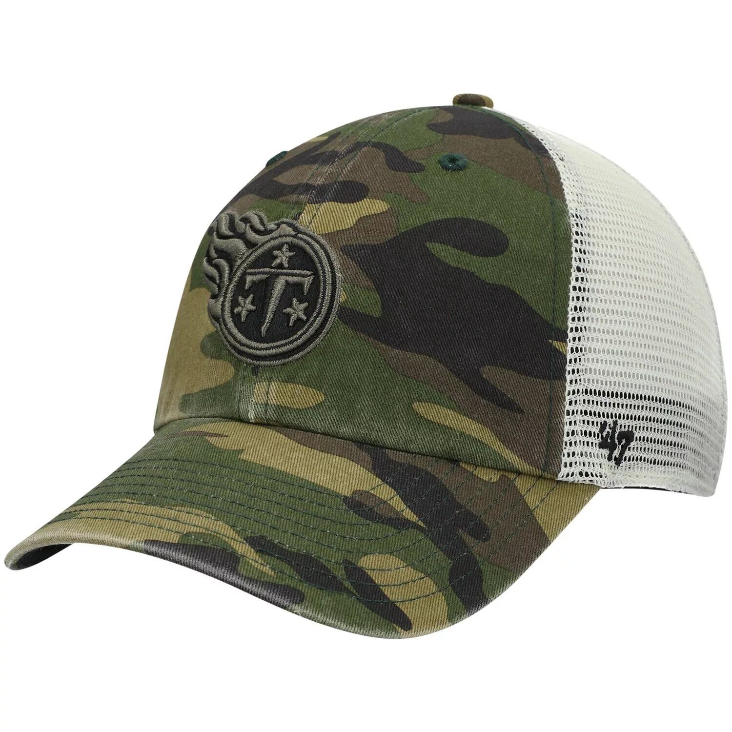 

Мужская камуфляжная кепка Tennessee Titans Branson MVP Trucker Snapback '47