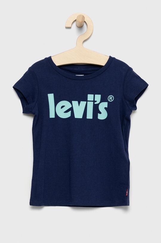 

Хлопковая футболка для детей Levi's, темно-синий