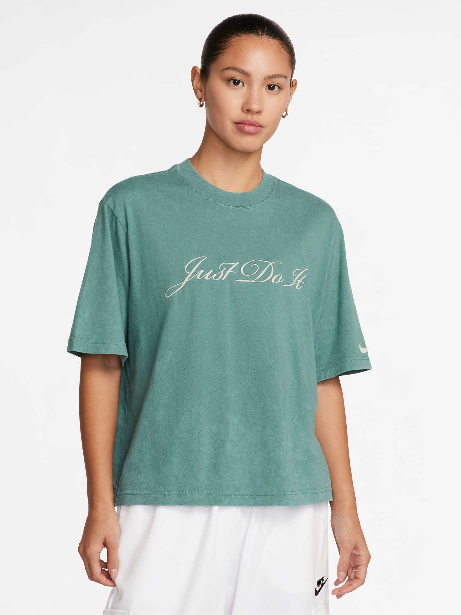 

Футболка Nike W NSW TEE BOXY WASH, зеленый