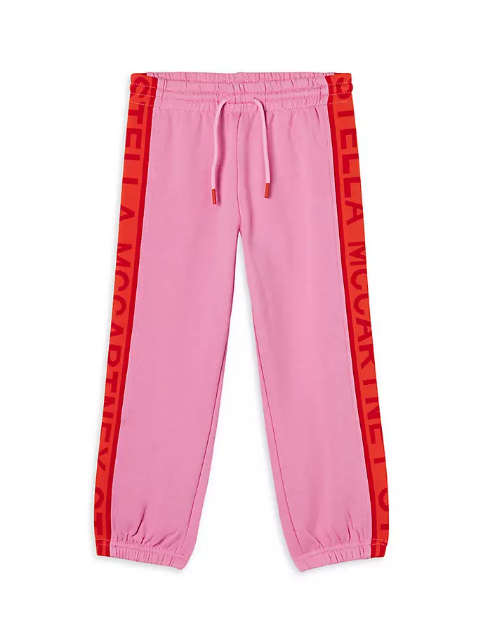 

Джоггеры с логотипом для маленьких девочек и девочек Stella Mccartney Kids, розовый