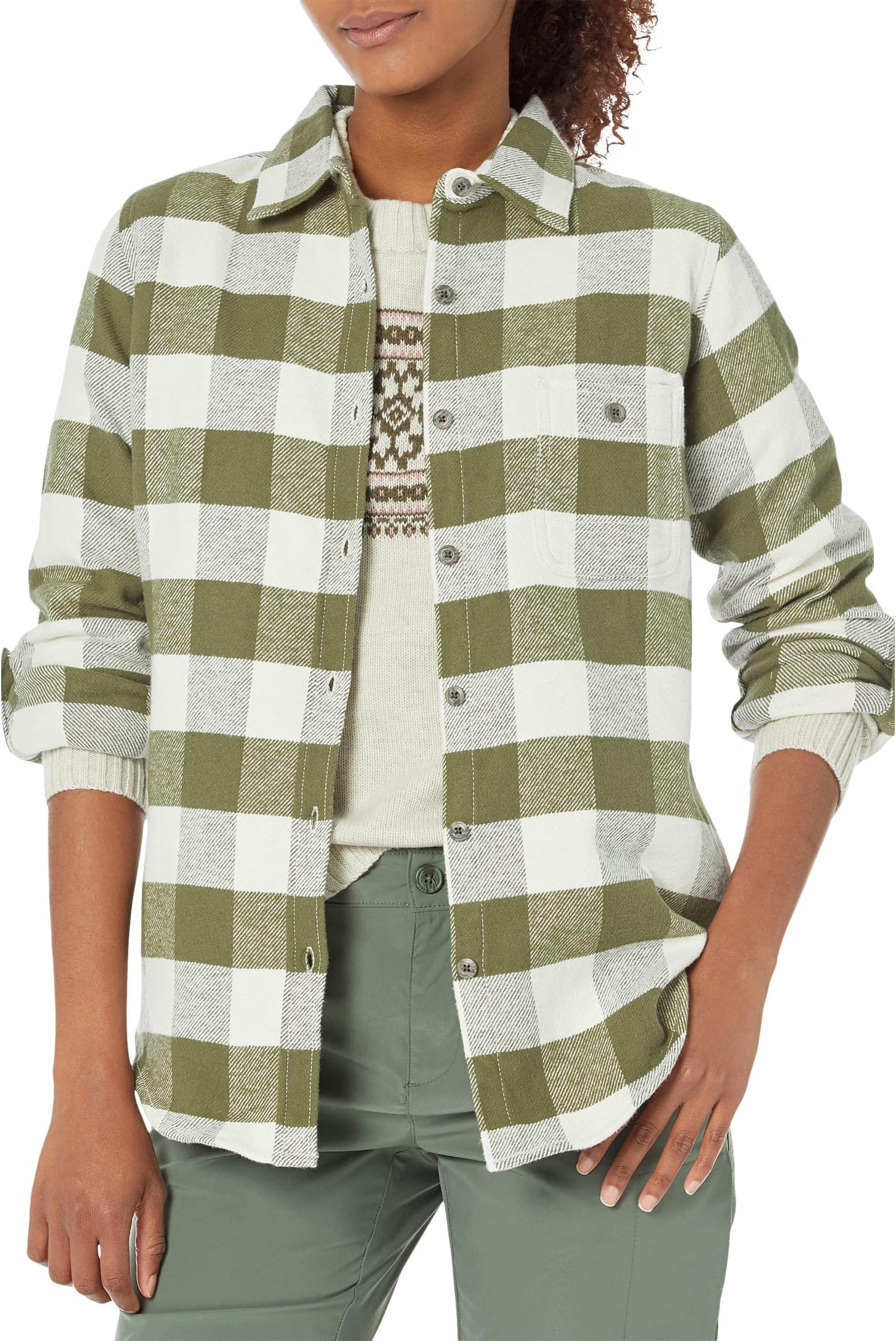 

Рубашка Dovetail Workwear Givens Workshirt, цвет Green/Cream Buffalo Check