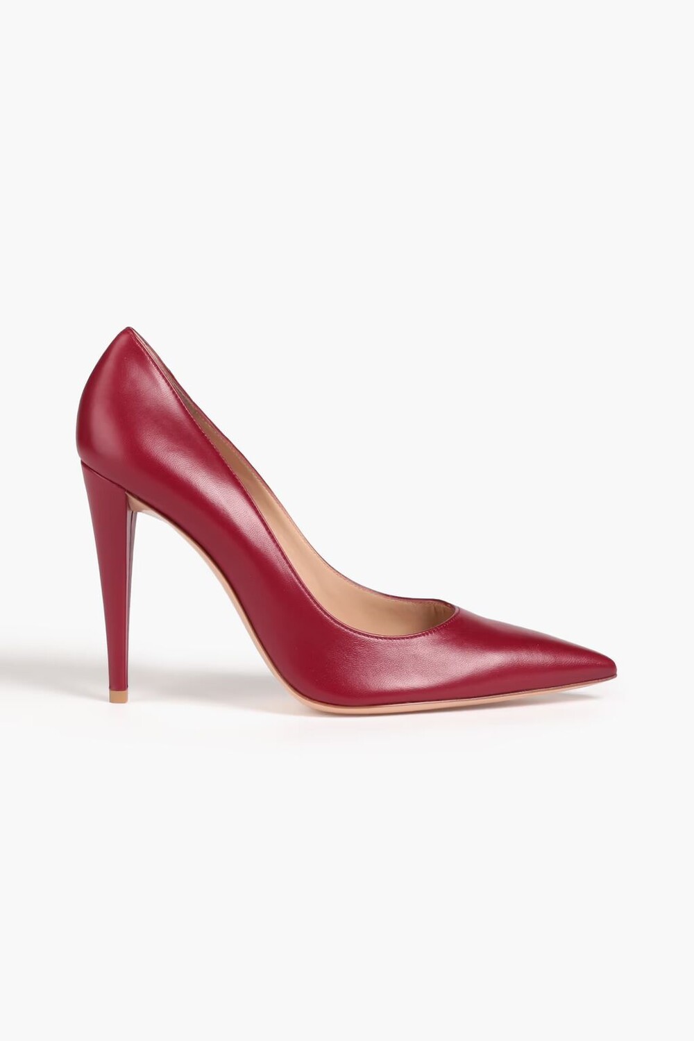 

Кожаные туфли алого цвета Gianvito Rossi, бордовый