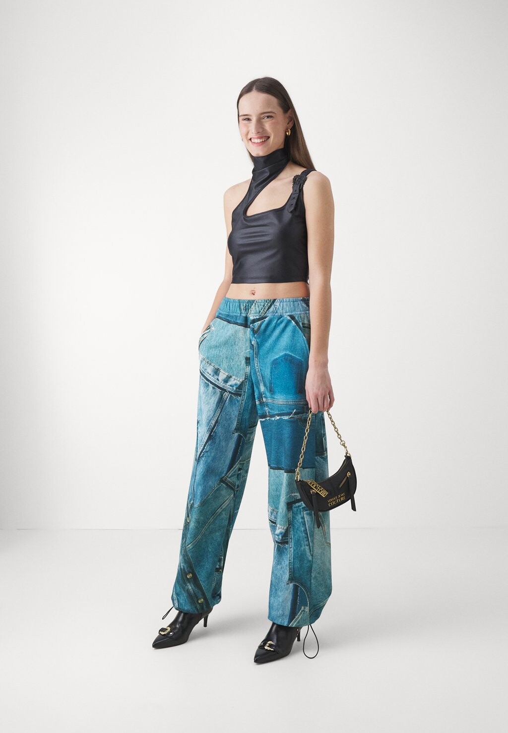 

Топ Versace Jeans Couture, черный
