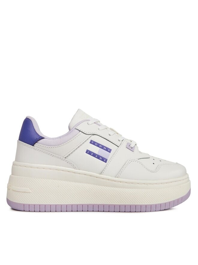 

Кроссовки Tjw Retro Basket Flatform Ess EN0EN02506 Tommy Hilfiger, фиолетовый/белый
