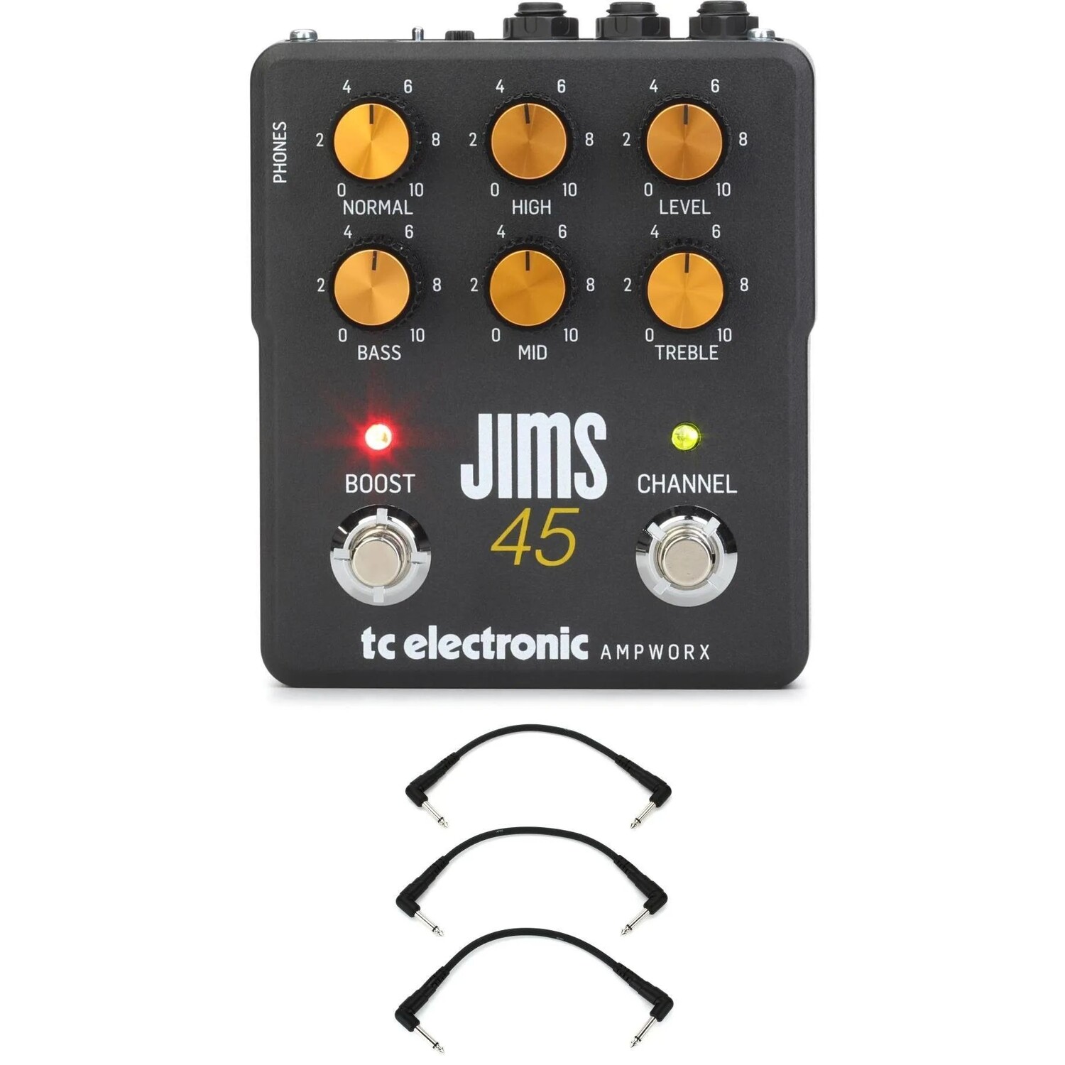 

Педаль предусилителя TC Electronic JIMS 45 и 3 соединительных кабеля