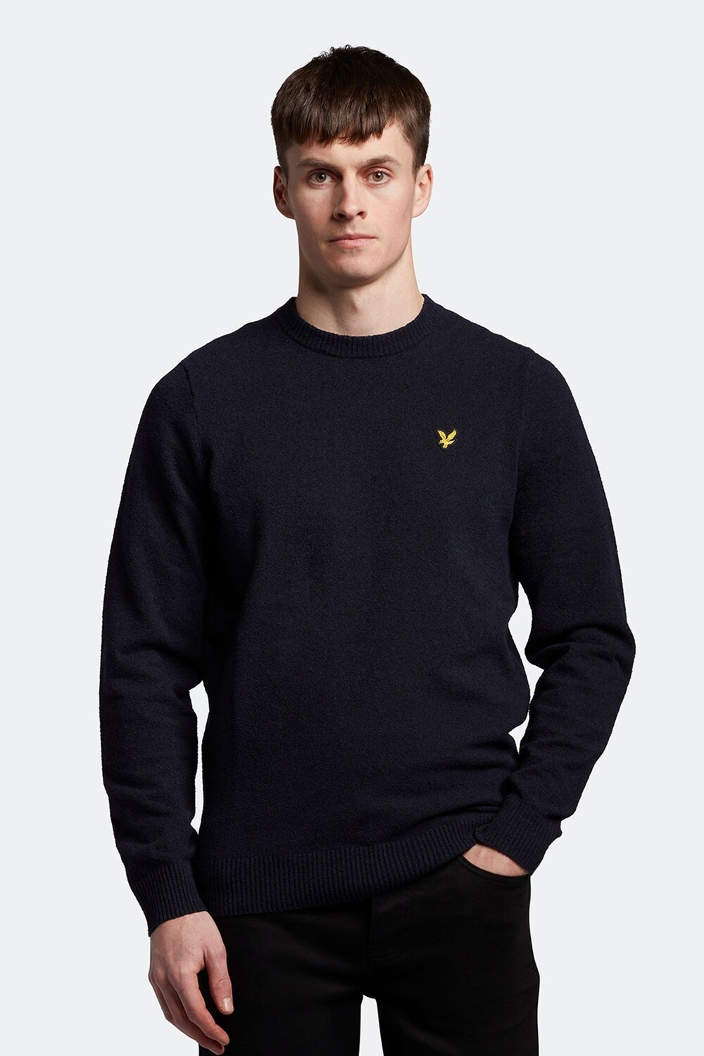 

Черный свитер букле Lyle & Scott, черный