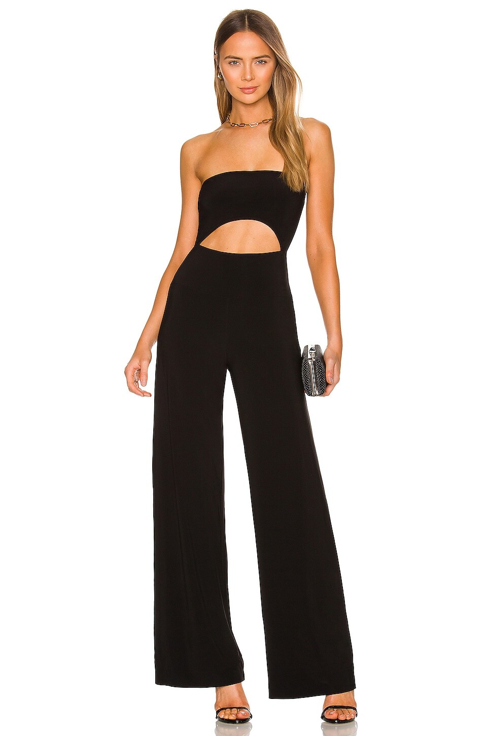 

Комбинезон Norma Kamali Strapless Cut Out, черный