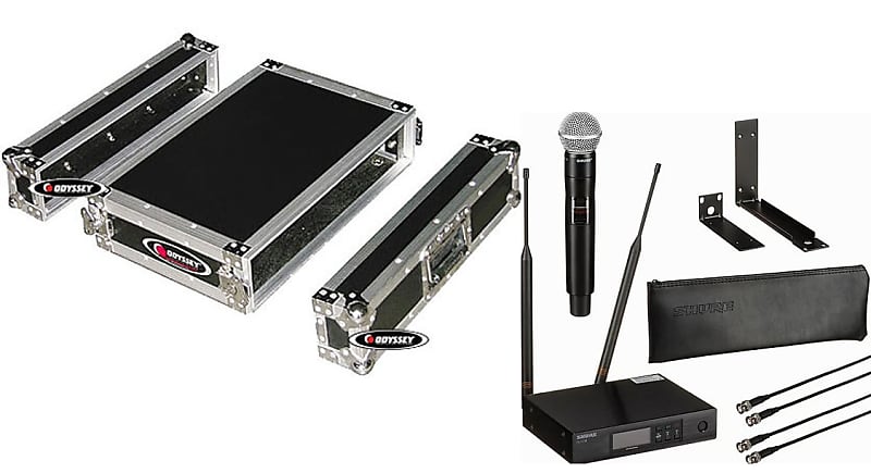 Микрофон Shure QLXD24/SM58 (G50: 470 to 534 MHz) with Odyssey Rack Case (FZER2) курсы телеведущих
