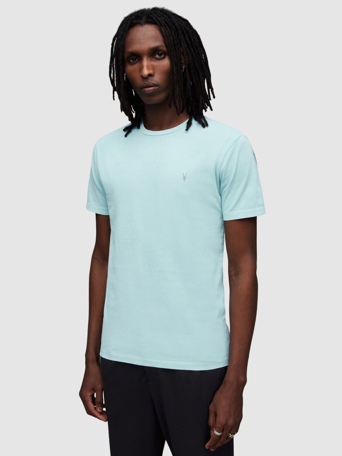 

Футболка AllSaints Ossage, голубой синий