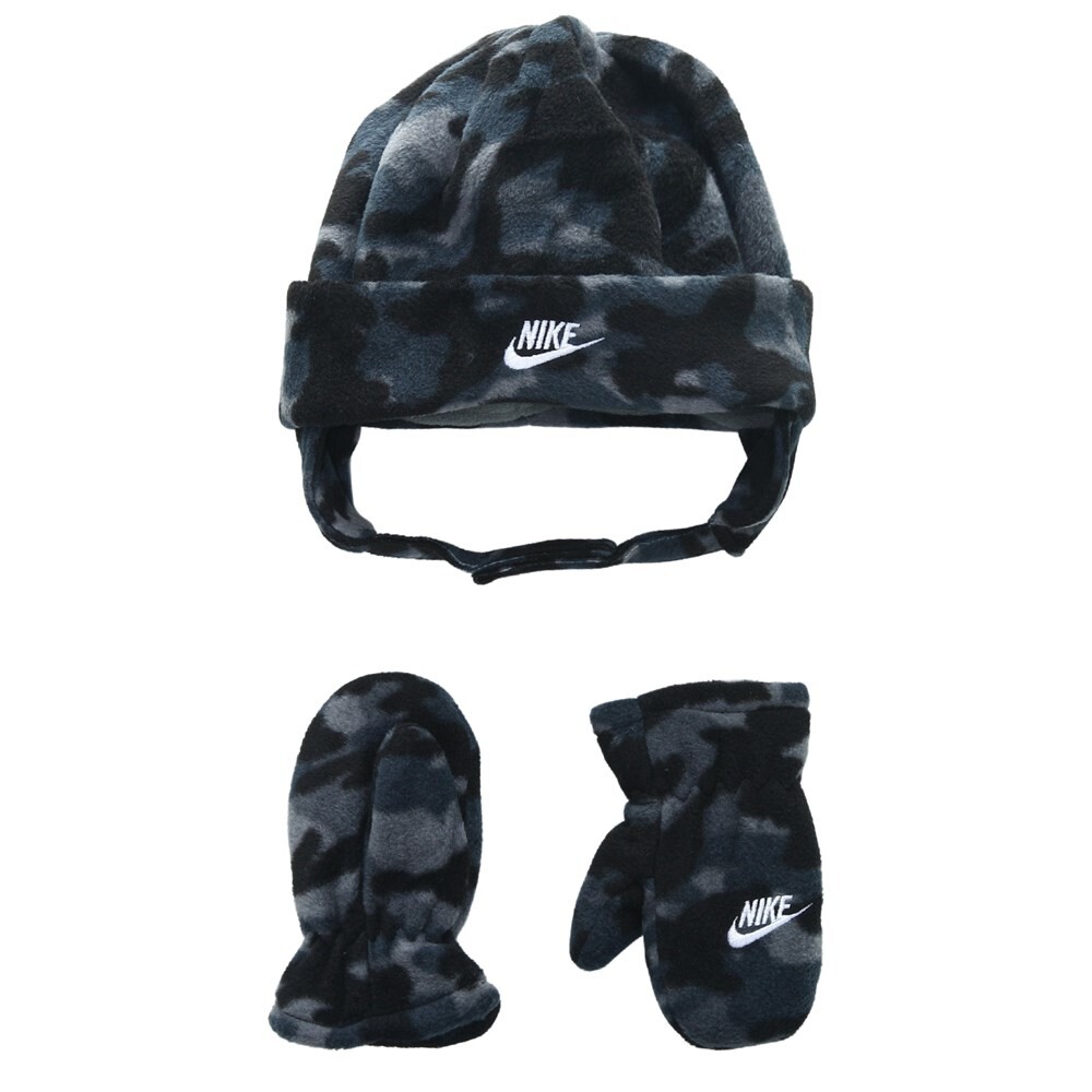 

Детский комплект из шапки и варежек Futura Trapper Nike, серый