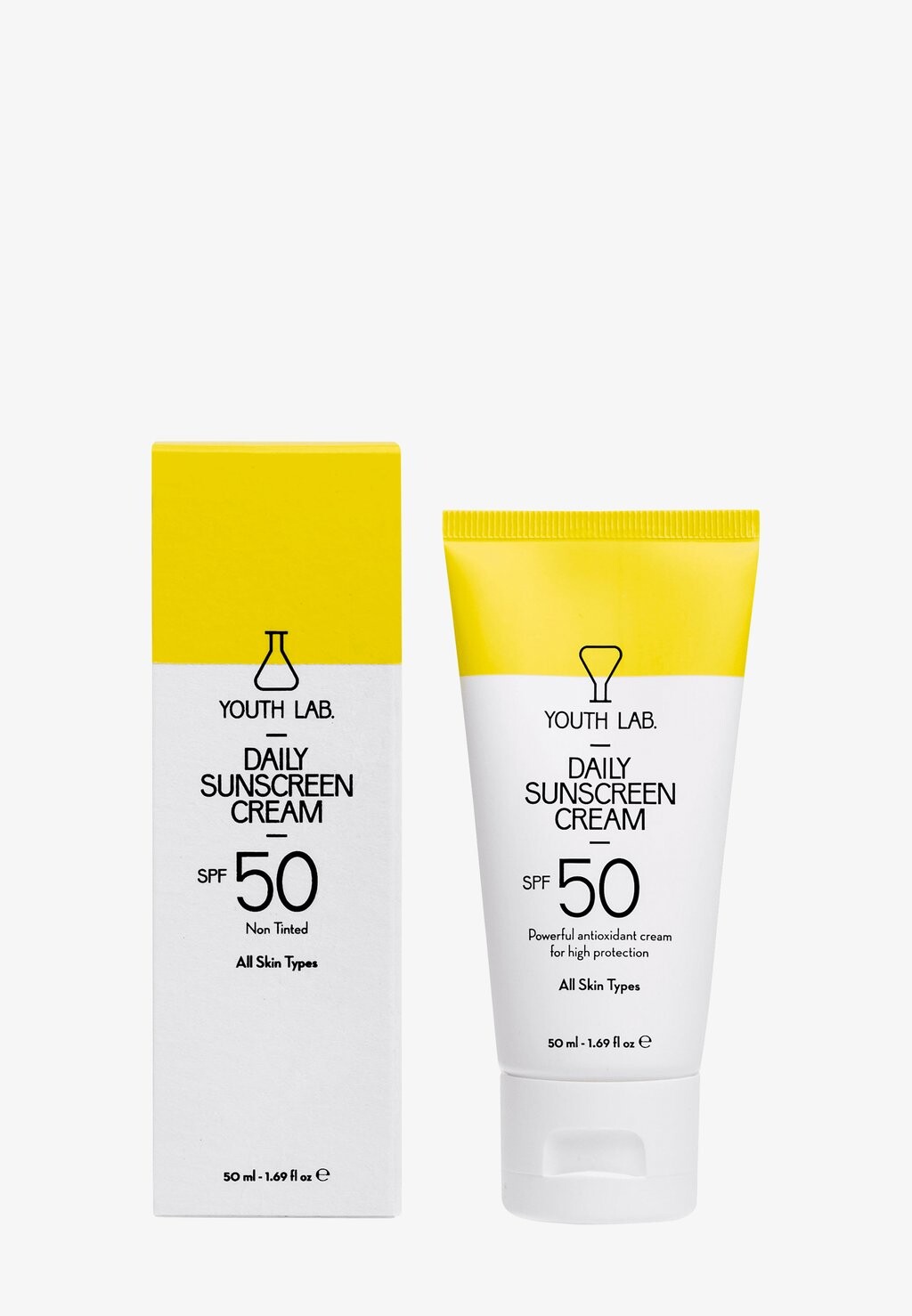 

Солнцезащитный крем Daily Sunscreen Cream Spf50 Not Tinted All Skin Types YOUTH LAB