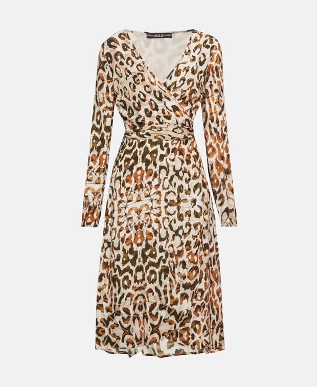 

Длинное платье Guess, коричневый