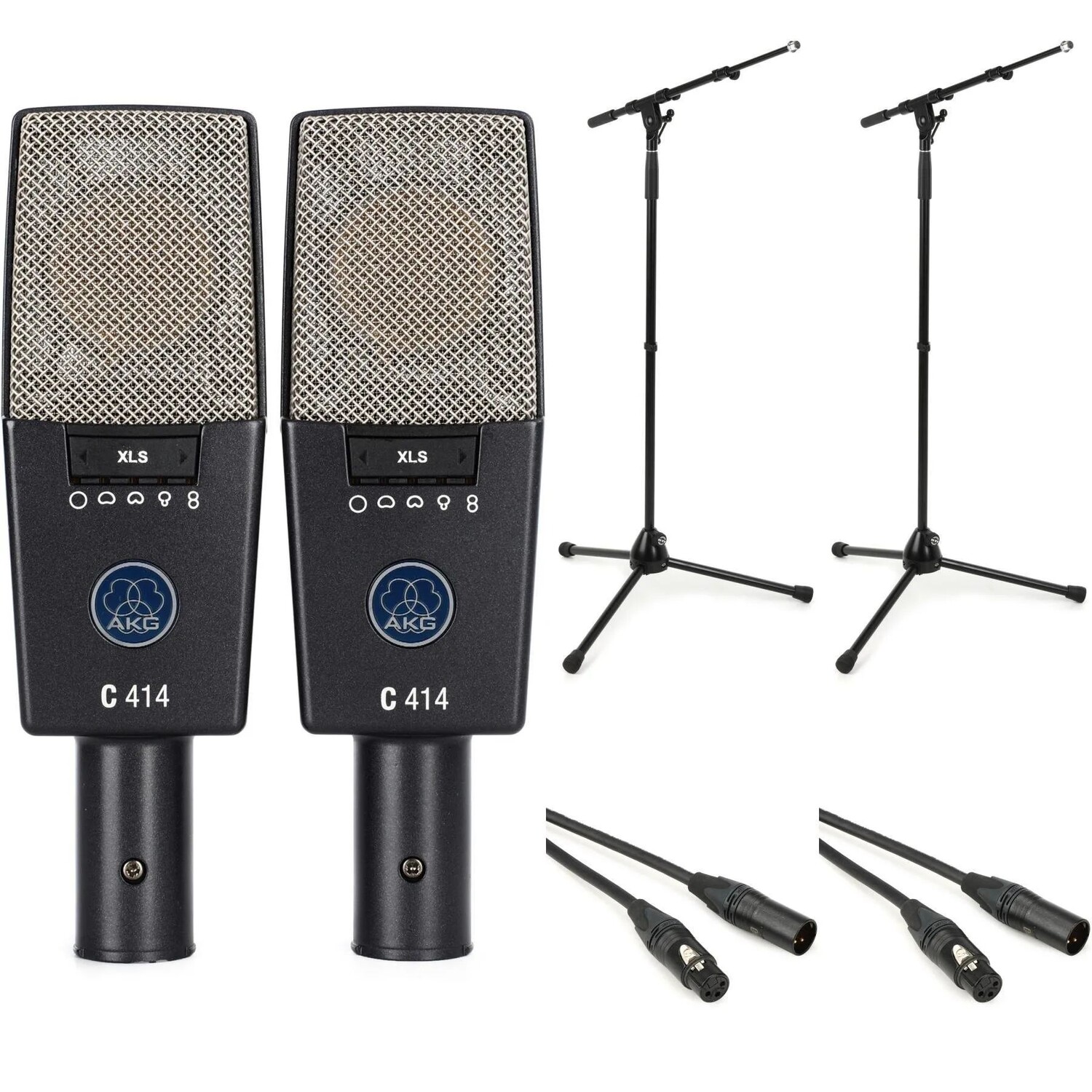 

Комплект согласованной пары AKG C414 XLS/ST с подставками и кабелями