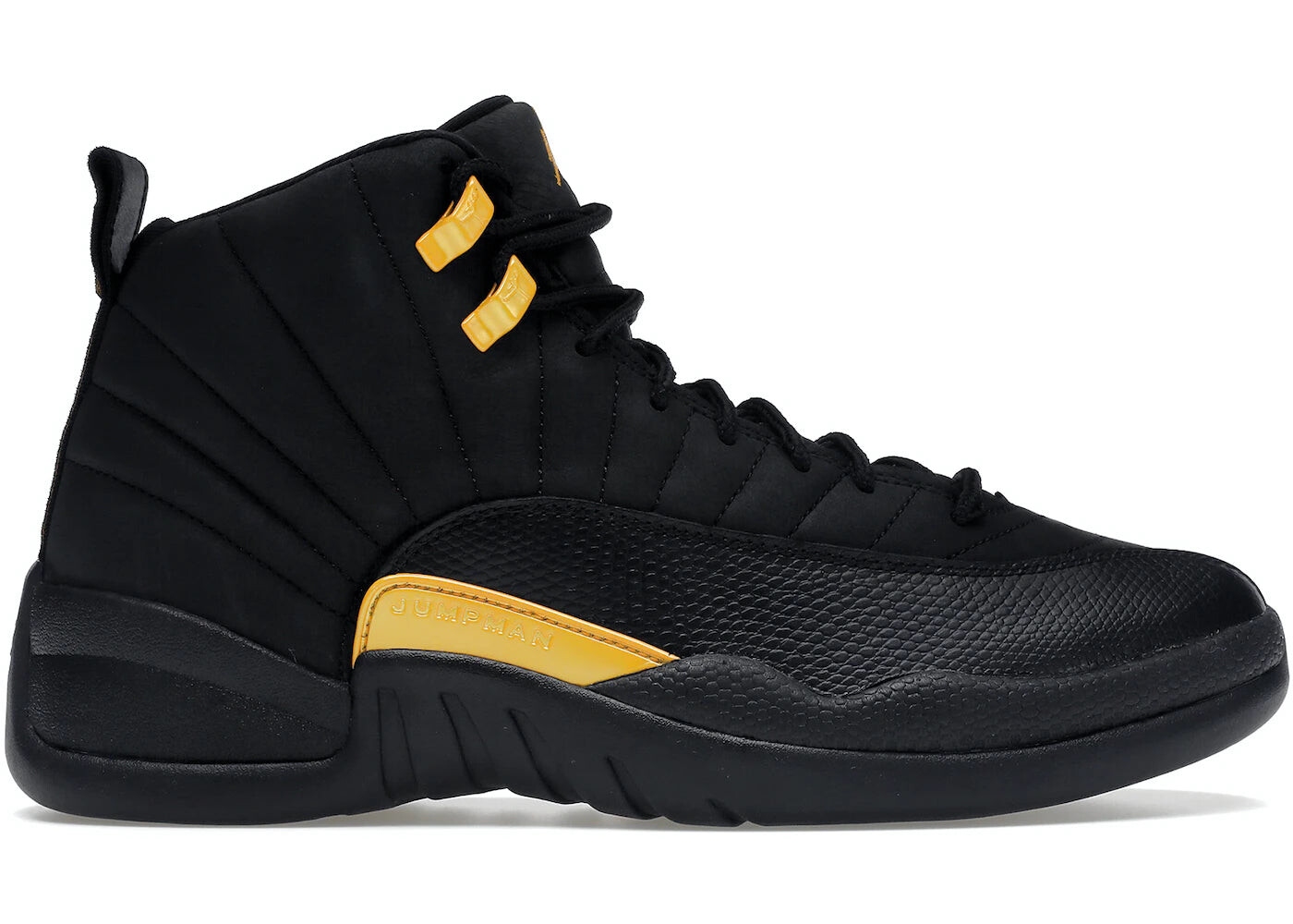

Кроссовки Nike Air Jordan 12 Retro Black Taxi, черный / желтый