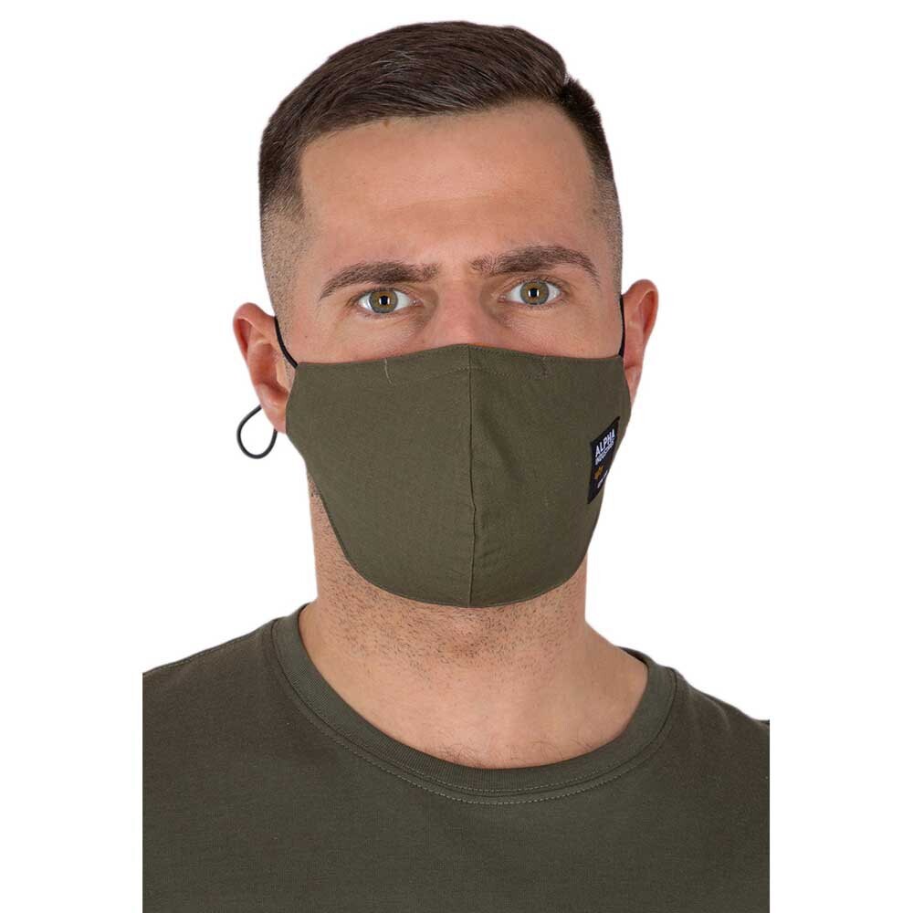 

Маска Alpha Industries Label Ripstop, зеленый