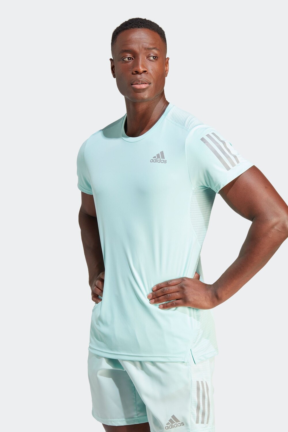 

Футболка Own Performance The Run adidas, зеленый