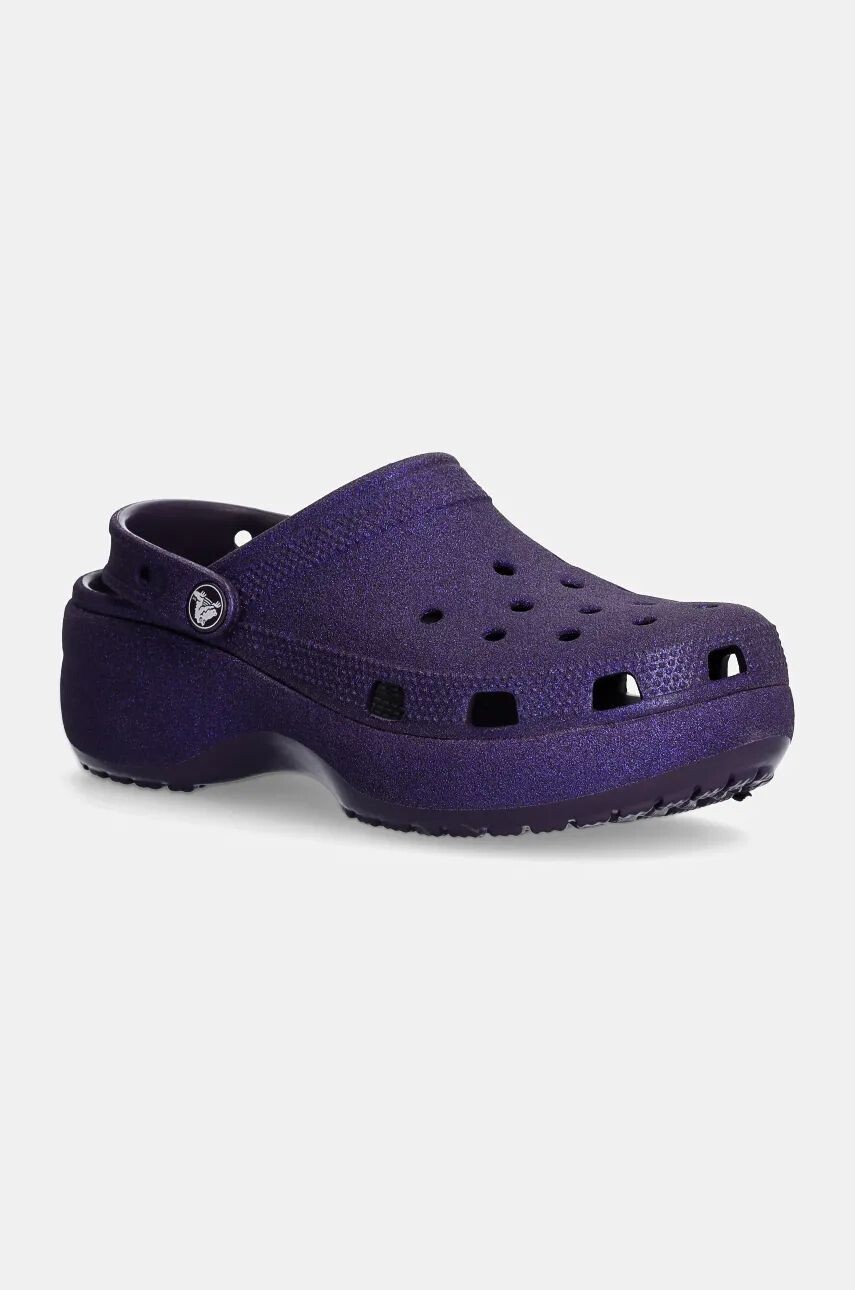 

Классические шлепанцы Crocs на платформе с блестками W, фиолетовый
