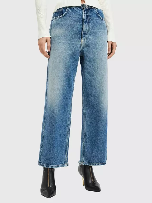 

Джинсы AllSaints Blake Frayed Wide Leg, цвет blue indigo