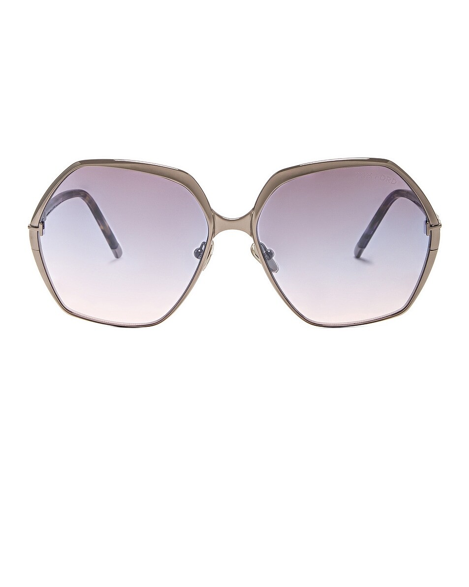 

Солнцезащитные очки Фонда Tom Ford, цвет Light Ruthenium & Gradient Blue
