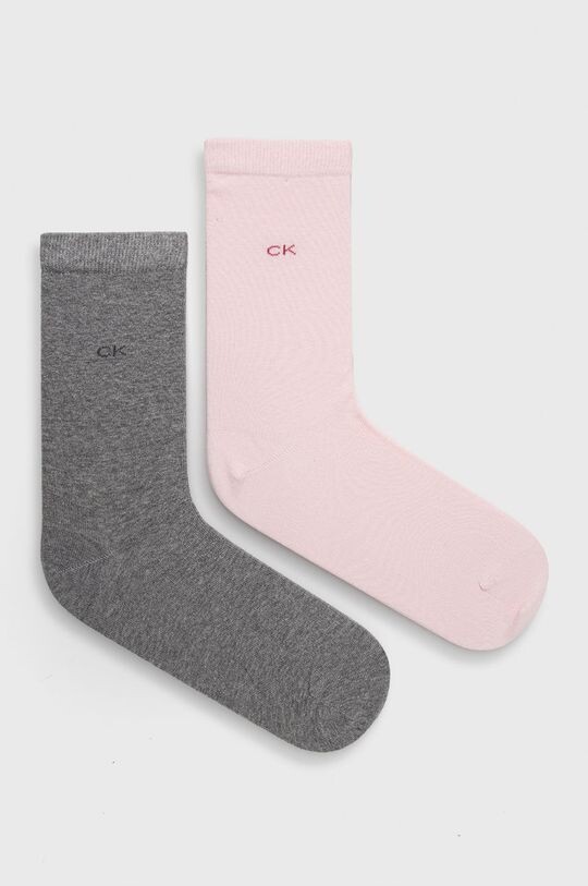 

Носки (2 пары) Calvin Klein, розовый